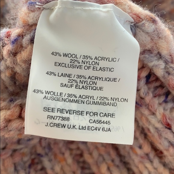 JCREW MULTI COLOR WOOL BLEND TURTLENECK - Picture 9 of 9